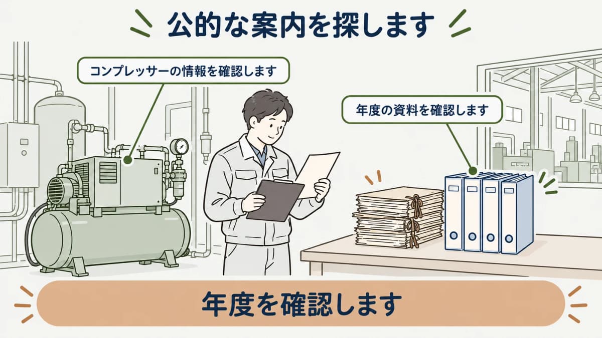 公的な案内と診断の公式情報を探す図